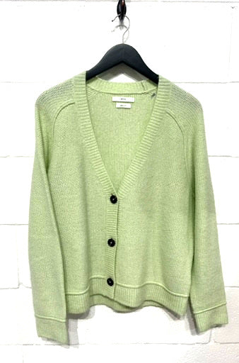 Women's M Sweater Wool Mix Cropped Cardigan Mint Green, Brax