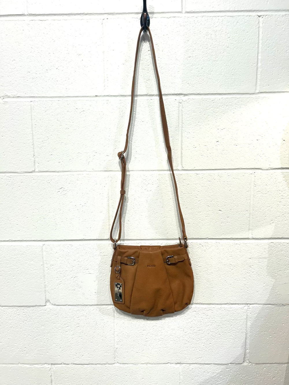 Picard Purse, Leather Tan, Top Zip & Centre Zip