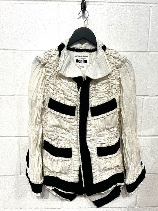 Women's Small,  - Designer Jacket, Ivory and Black, Junya Watanabe