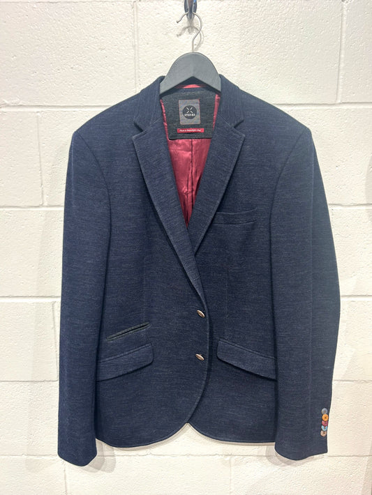 Stones, Blazer/Sports Coat, Blue, Men's Size 42R, Wool Blend