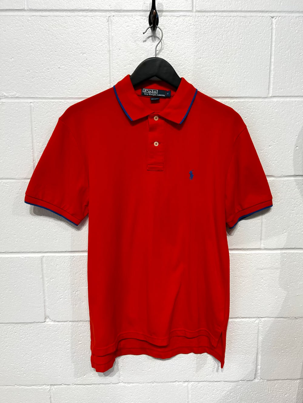 Men's S Cotton Polo Shirt, Short Sleeve, Orange Polo Ralph Lauren