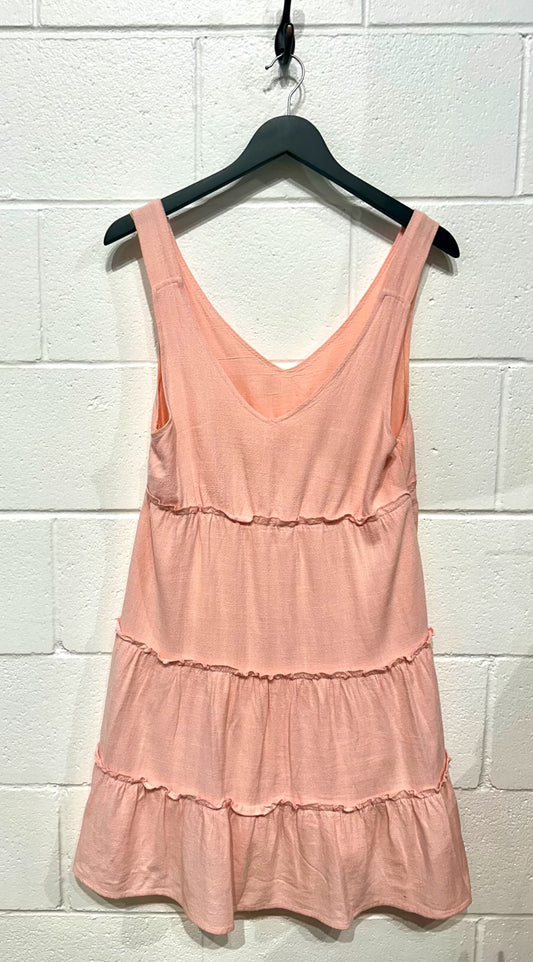 Women's Dress M, Sleeveless, Shift, Soft Pink, No Brand Tag