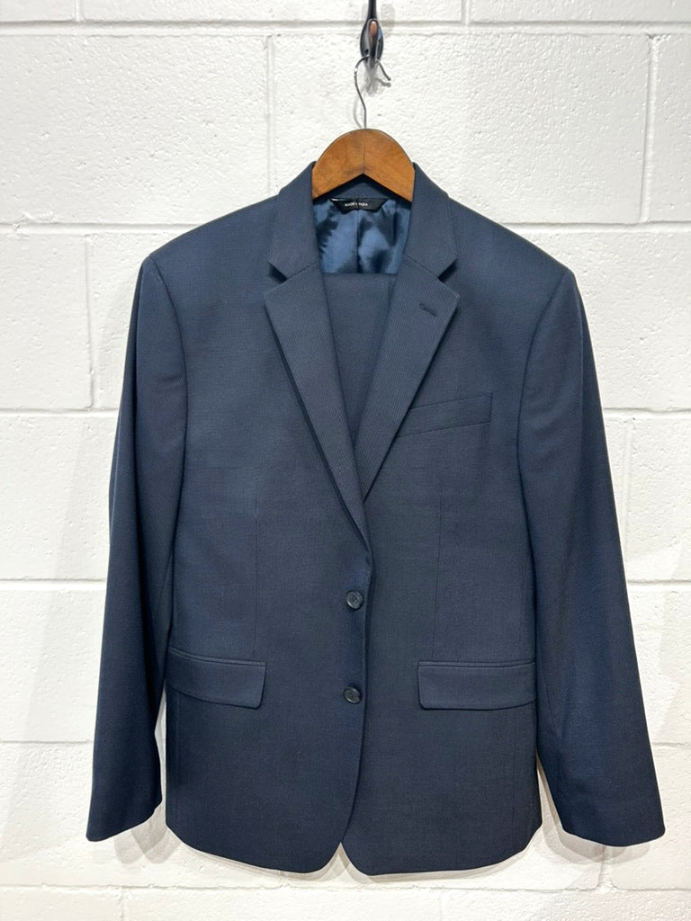 Men's 38S Suit, Blue Nailhead, Banana Republic