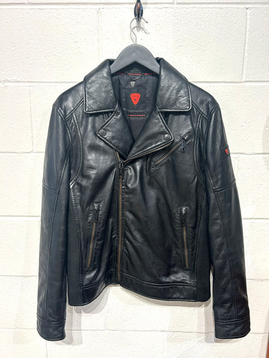 Men's M Strellson Lambskin Leather Biker Jacket