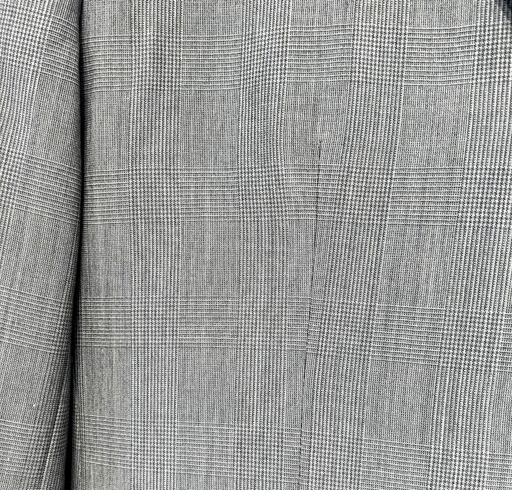 Men's 40S Suit, 100% Wool, Grey Prince of Wales Check, Banana Republic