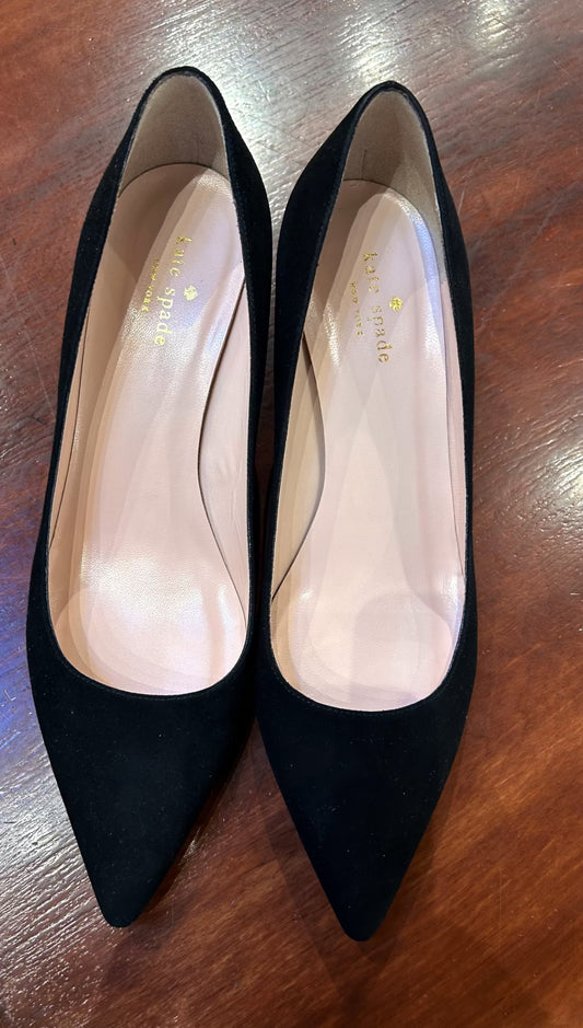 Women's Shoes - 10 US, Kate Spade, Nib, Black  Suede Leather Heels