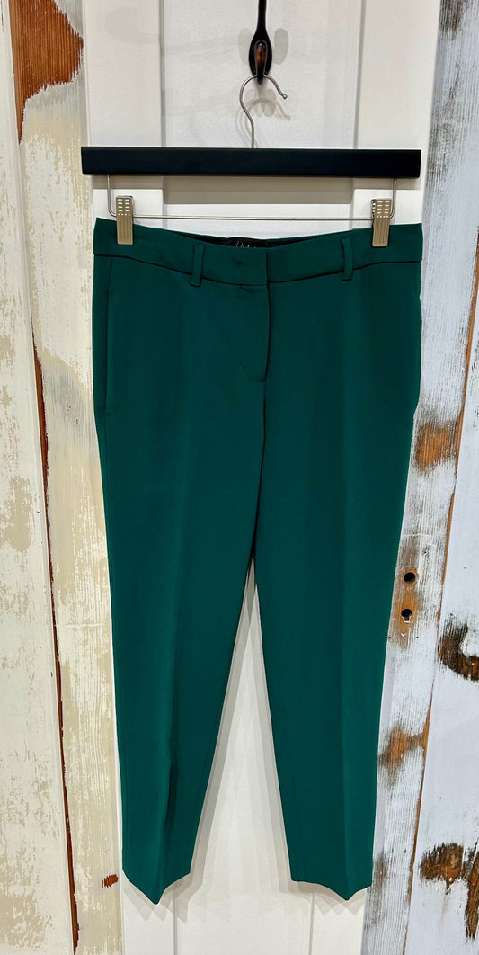 Women's 0 Trouser, Cropped, Tapered Ankle, Crepe - Dark Clover Green, Babaton