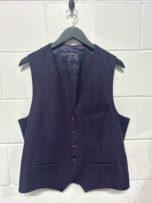 Men's 42 R Vest/ Waistcoat, Jack Victor, 98% Wool 2% Silk, Loro Piana