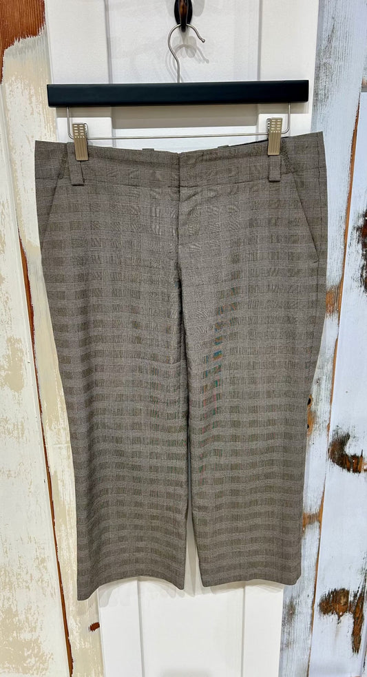 Women's 2 Trouser, Glen Plaid, Straight Crop - B/W, Club Monaco