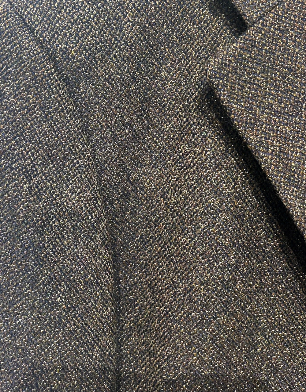 Men's 42R Vintage Blazer/Sports Coat Jacket Wool Cashmere, Black and Olive Mix