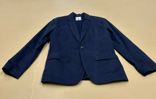 Men's S Cotton Unlined Sportscoat Jacket, Navy Blue, Gap