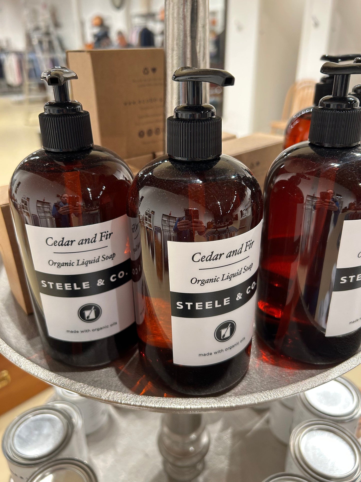 Local Pickup Only - Steele & Co - Cedar and Fir Liquid Soap, 16 oz Bottle - New