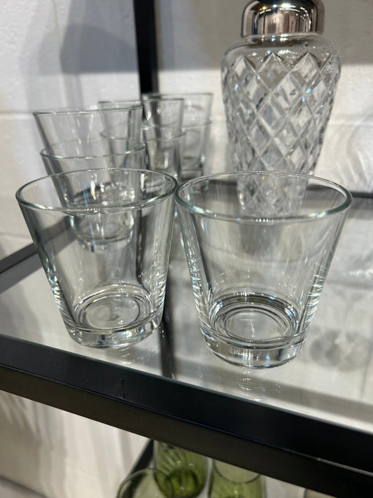 Local Pickup Only - Tapered water glass - crystal (per glass)