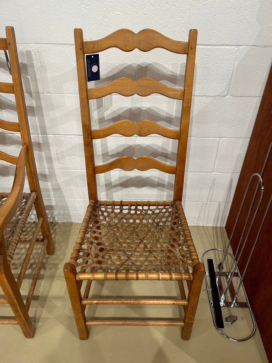 Local Pickup Only - Ladder Back Sinew Seat Chair, no arms (per chair)