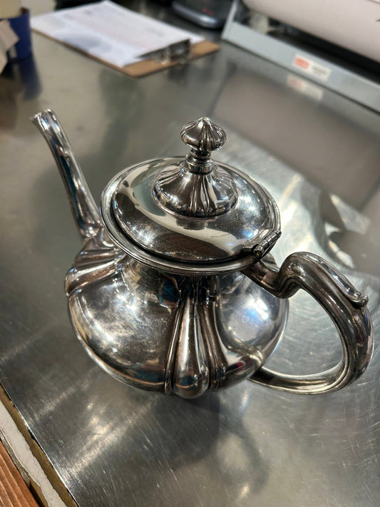 Local Pickup Only - Vintage Silver Plated Teapot, no hallmark