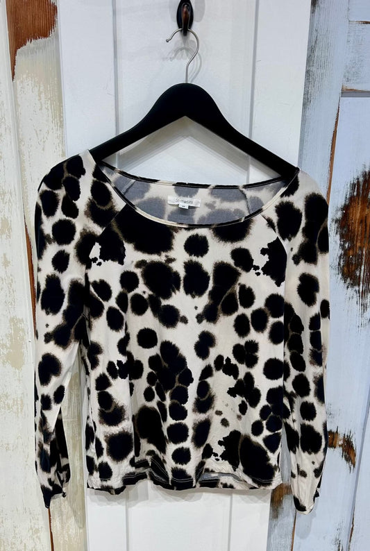 Women's 38 Top Blouse, Long Sleeve - Animal Print, St. Martins