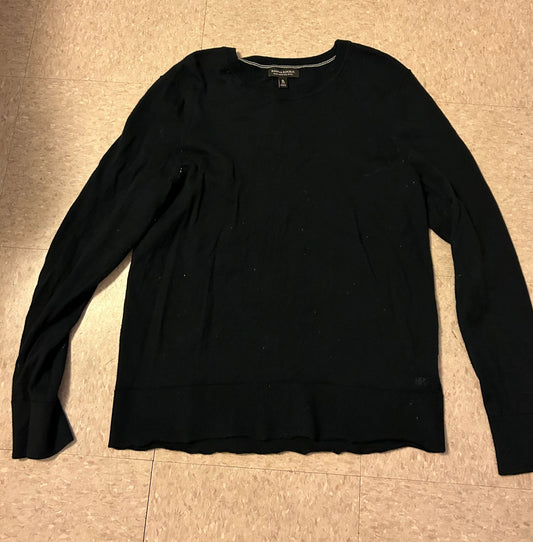 Men's Sweater XL 100% Merino Banana Republic Black