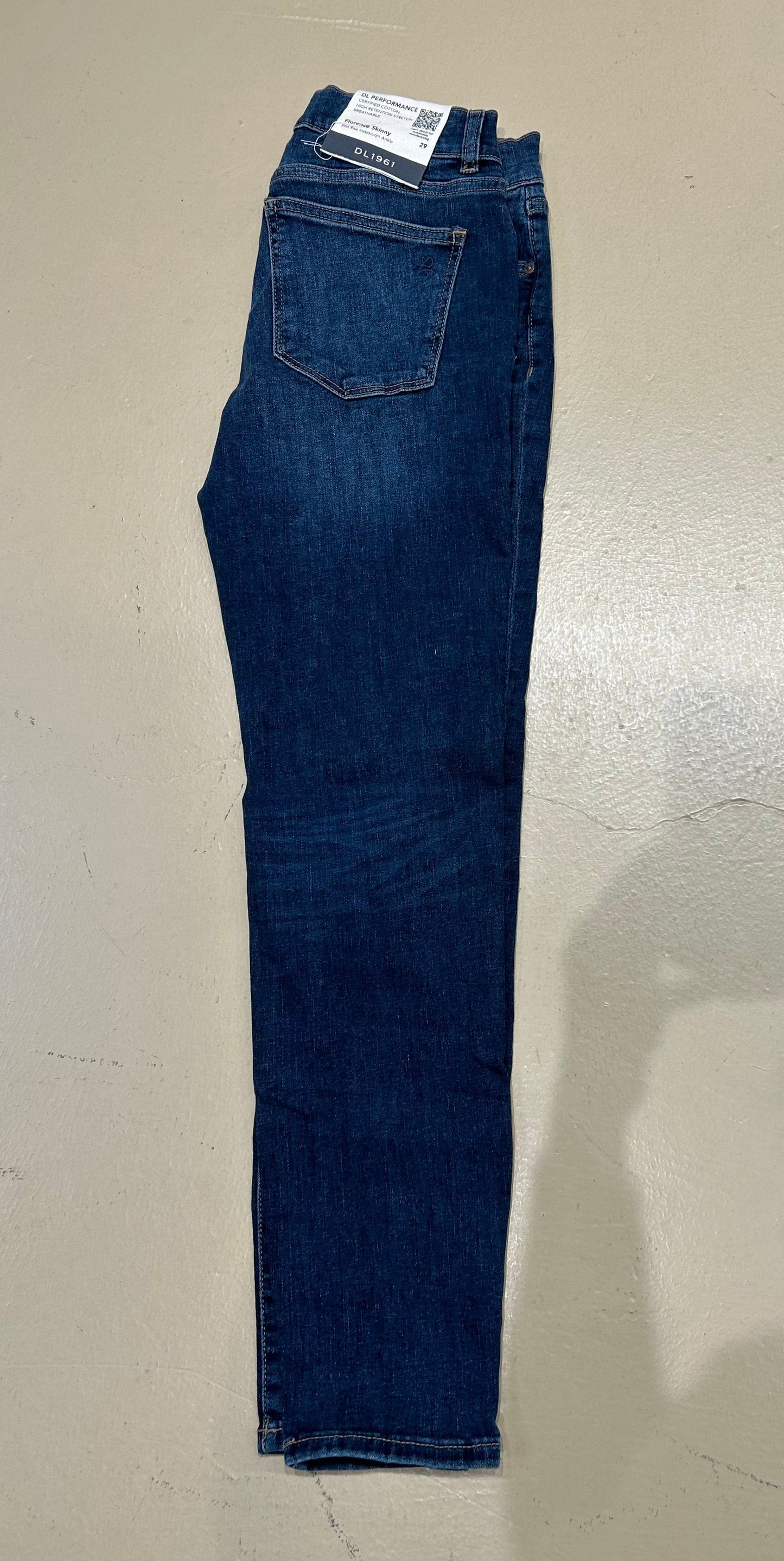 DL1961 Florence Skinny - Mid Wash "Write" High Rise Instasculpt Ankle Jeans