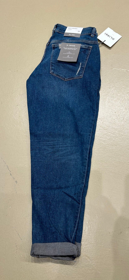 DL1961 Riley Boyfriend Straight "Adams" Wash Jeans (distressed)