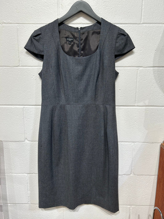 Women's Dress S Hobbs Grey Fine Wool