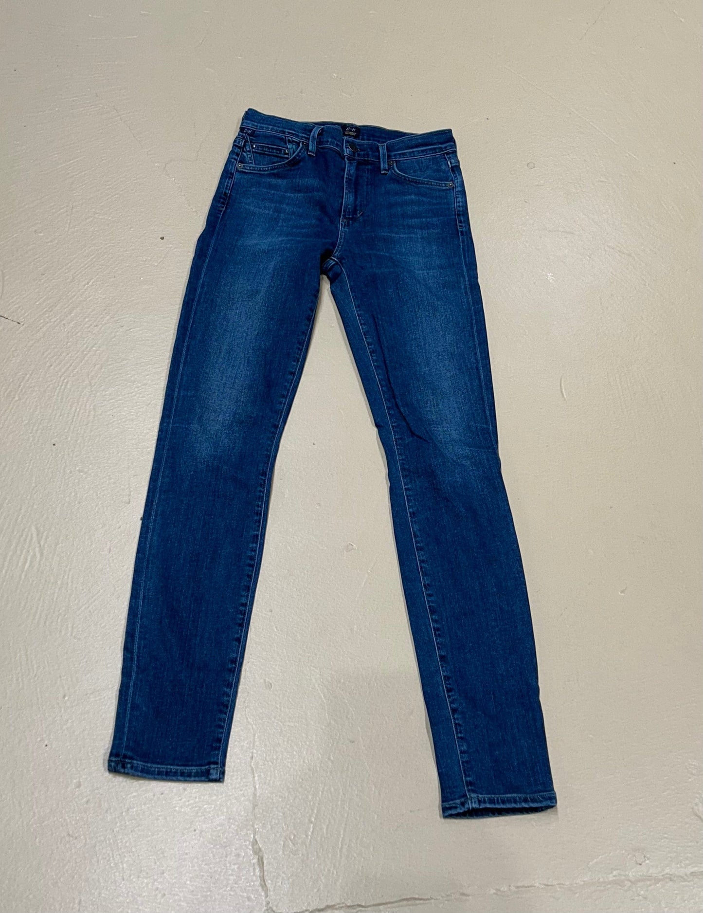 Women's Jeans 25, Rocket High Rise Skinny - Mid Blue Denim, Citizens of Humanity