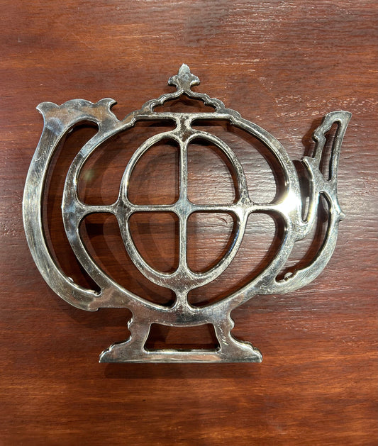 Local Pickup Only - Sterling Silver Plated Trivet