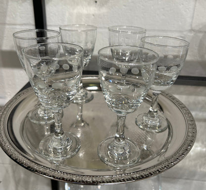 Local Pickup Only - Etched Liqueur Glasses (per glass)