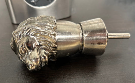 Local Pickup Only - Silver Plated Lion's Head Wine Stopper