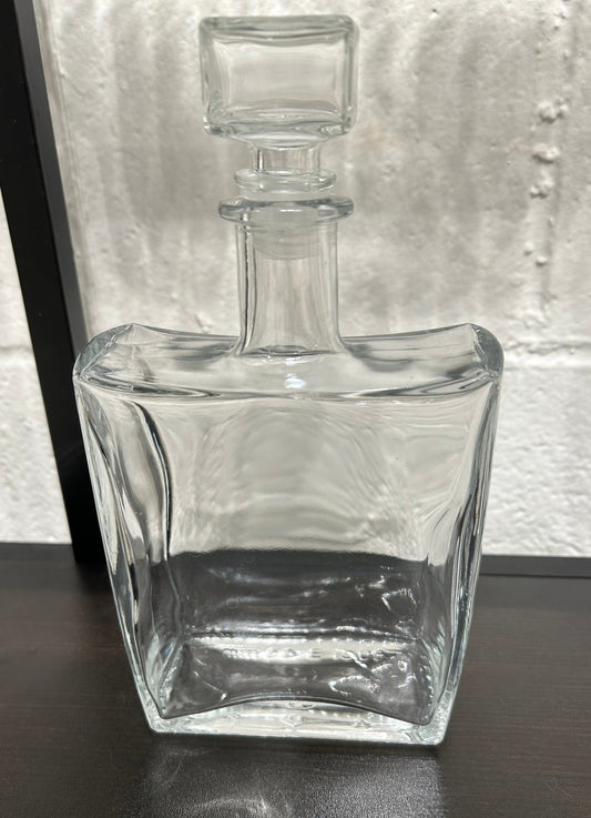 Local Pickup Only - Rectangular Decanter with Stopper