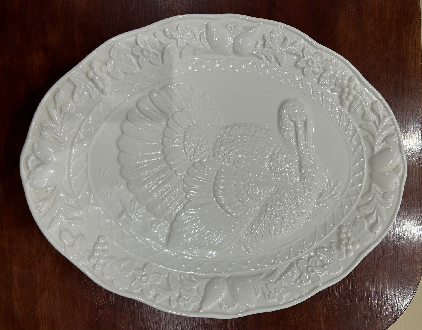 Local Pickup Only - Turkey Serving Platter, Ceramic, made in Japan