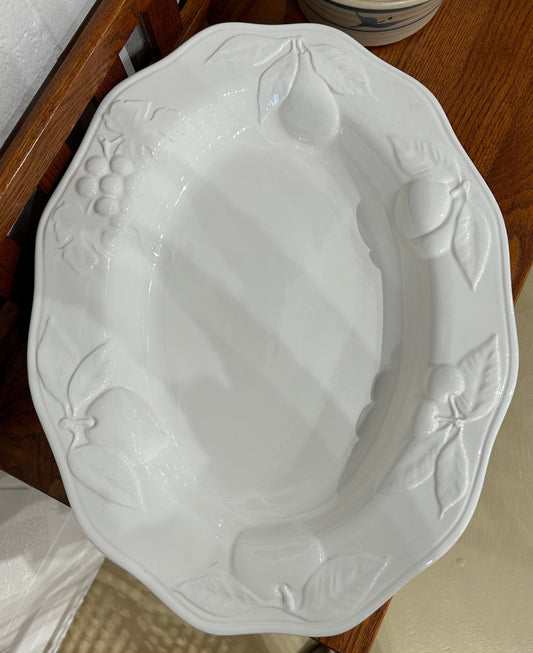 Local Pickup Only - Large Serving Platter, Ceramic, made in Portugal