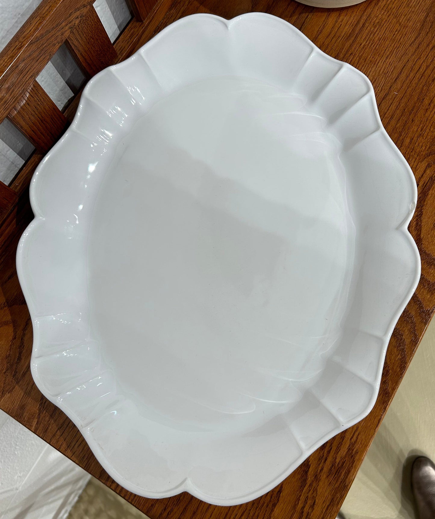 Local Pickup Only - Medium Serving Platter, Ceramic, made in Portugal