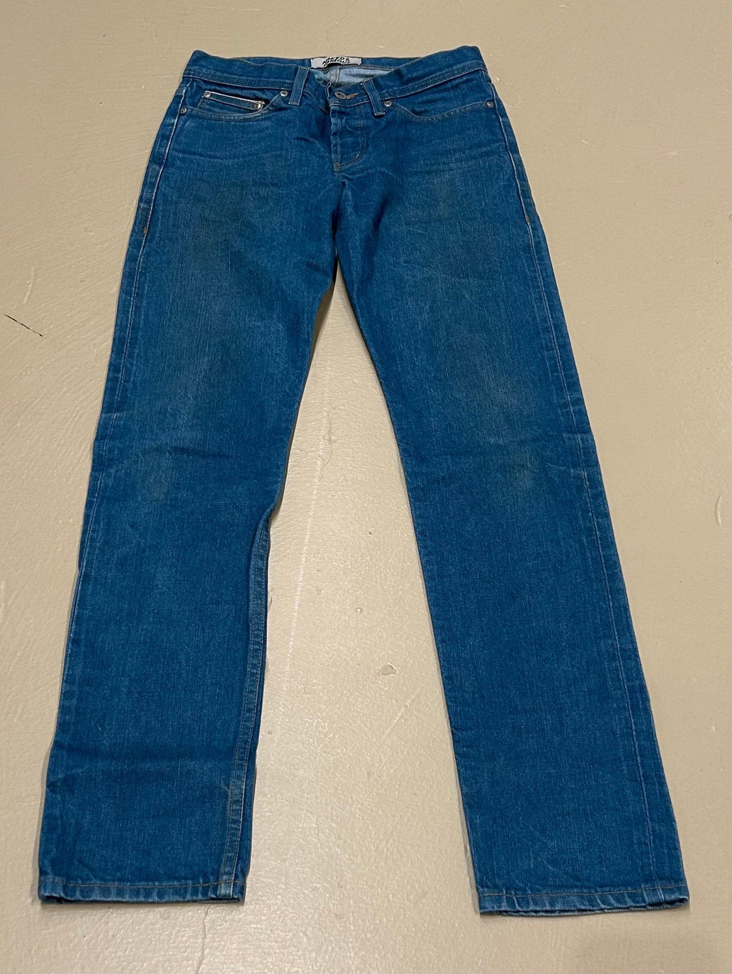 Men's Jeans 30, Midrise Button Fly - Mid Denim, Naked and Famous