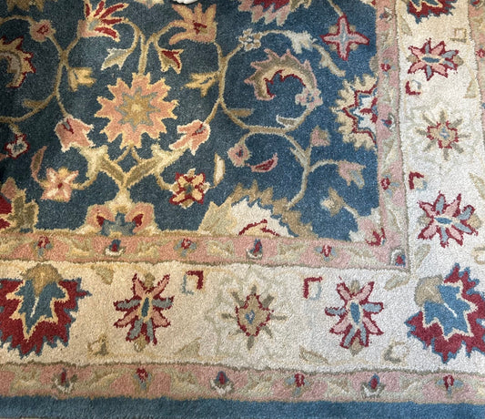 Local Pickup Only - Area Rug - Medium/Large Blue with Flower Safavieh Antiquity Collection, 6' x 9', 100% Wool