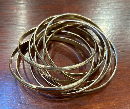 Vintage Sterling Plate Silver Bangles