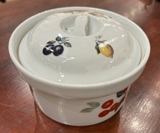 Local Pickup Only - Covered Ceramic Baking Dish - Fruit Print