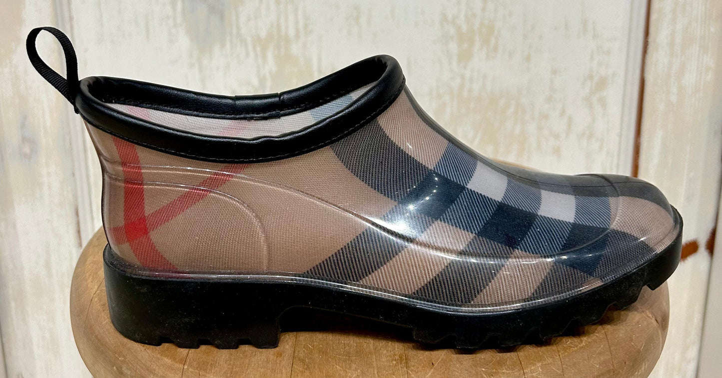 Burberry rain boots ankle clearance