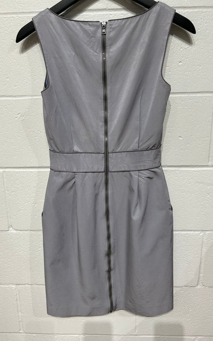 Women's Dress 2 Grey Shine Dress, Full Back Zip, Sleeveless, Club Monaco