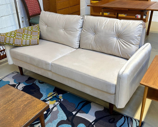 Local Pickup Only - Cream Plush Couch/Loveseat