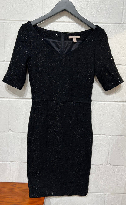 Women's Dress 6 Black Sequin Banana Republic