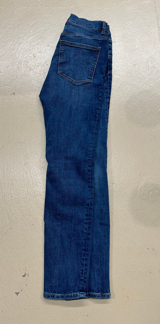 Women's 28 DL1961 Farrow Skinny - Mid Wash "Rogers" High Rise Instasculpt Ankle Jeans