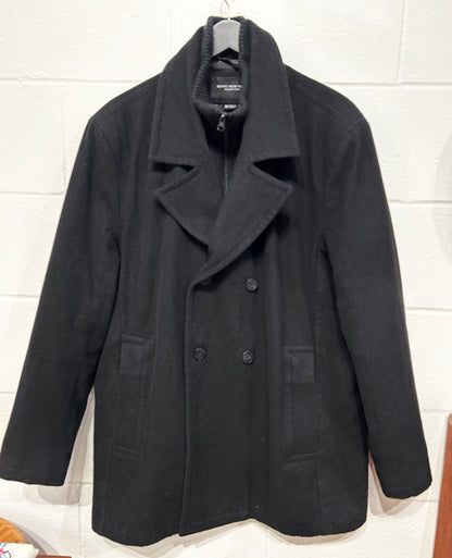 Men's XL Black Marc New York Coat  - Wool Blend Jacket Coat