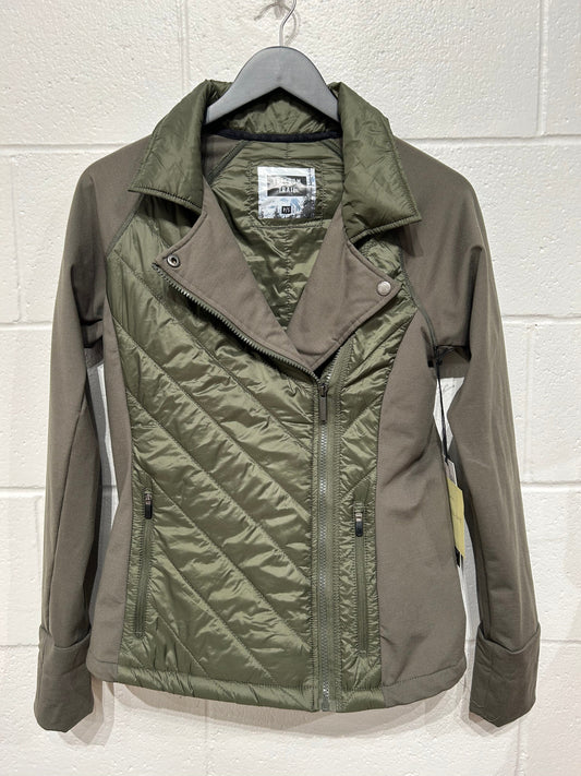 Women's S Olive Padded Jacket, Long Sleeve, Zip, New with Tags, Freedom Trail