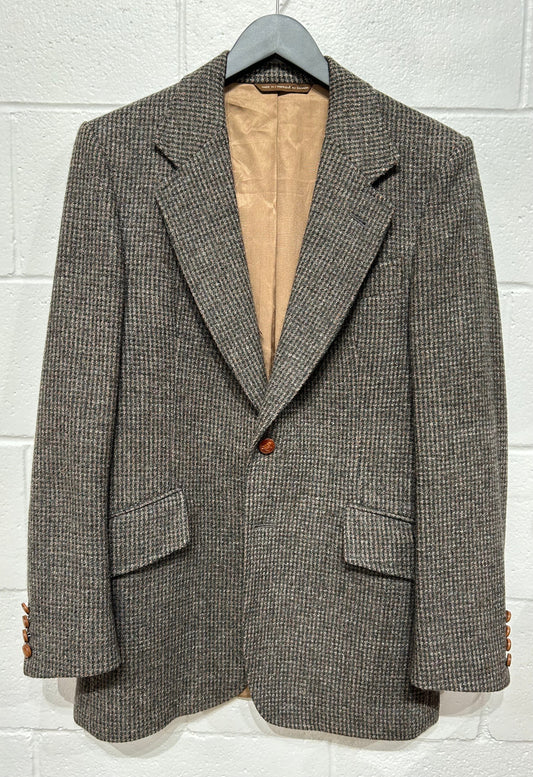 Men's 36R Tweed Sportscoat Jacket Pierre Balmain Paris