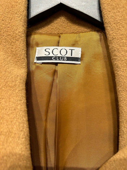 Women's M Wool Blend 3/4 Belted Camel Colour Coat, Scot Club