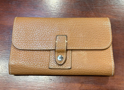 Dooney & Bourke Wallet, pebbled tan leather