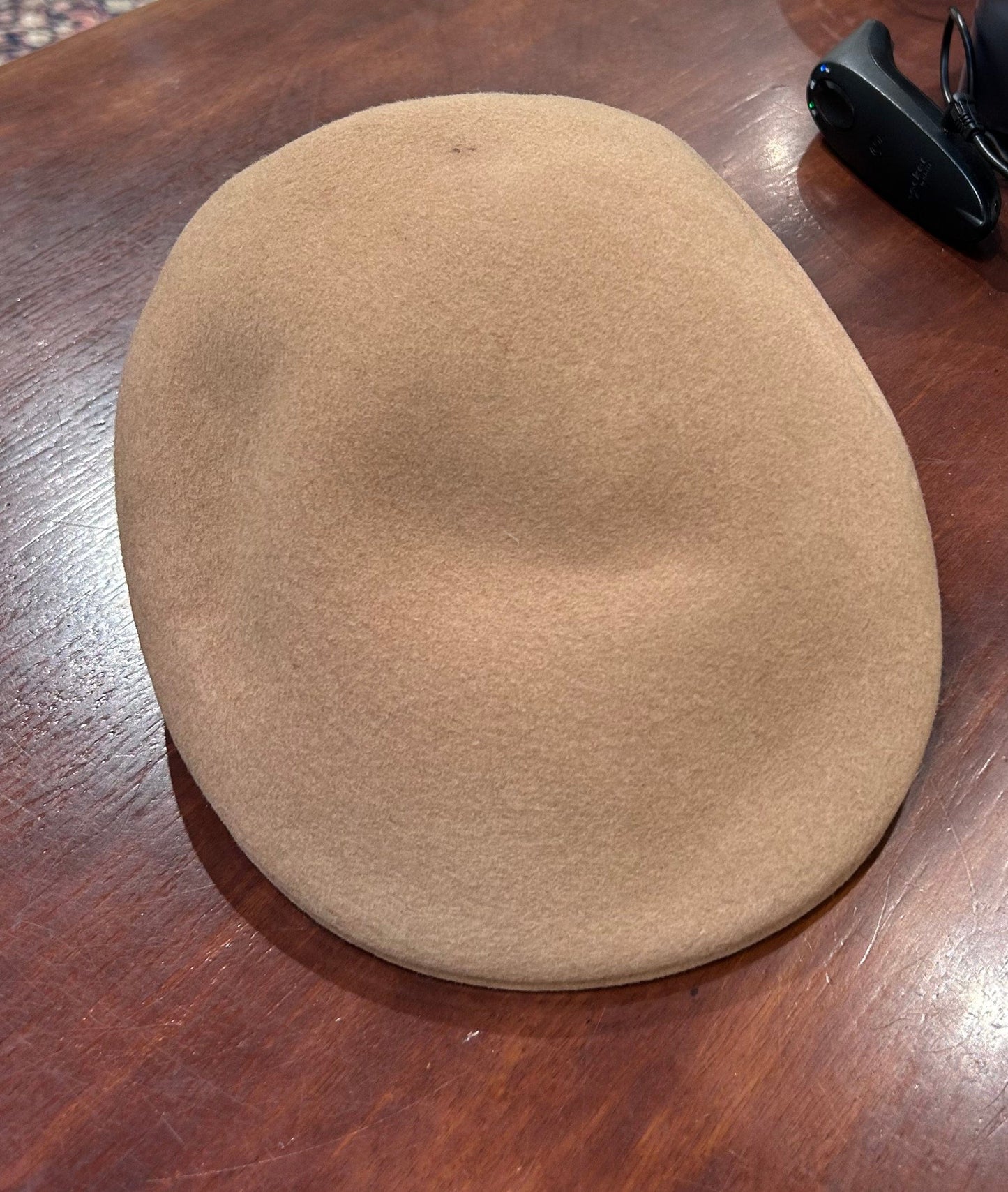 Tan Hat flat Cap, Brooks Stetson, 100% Wool