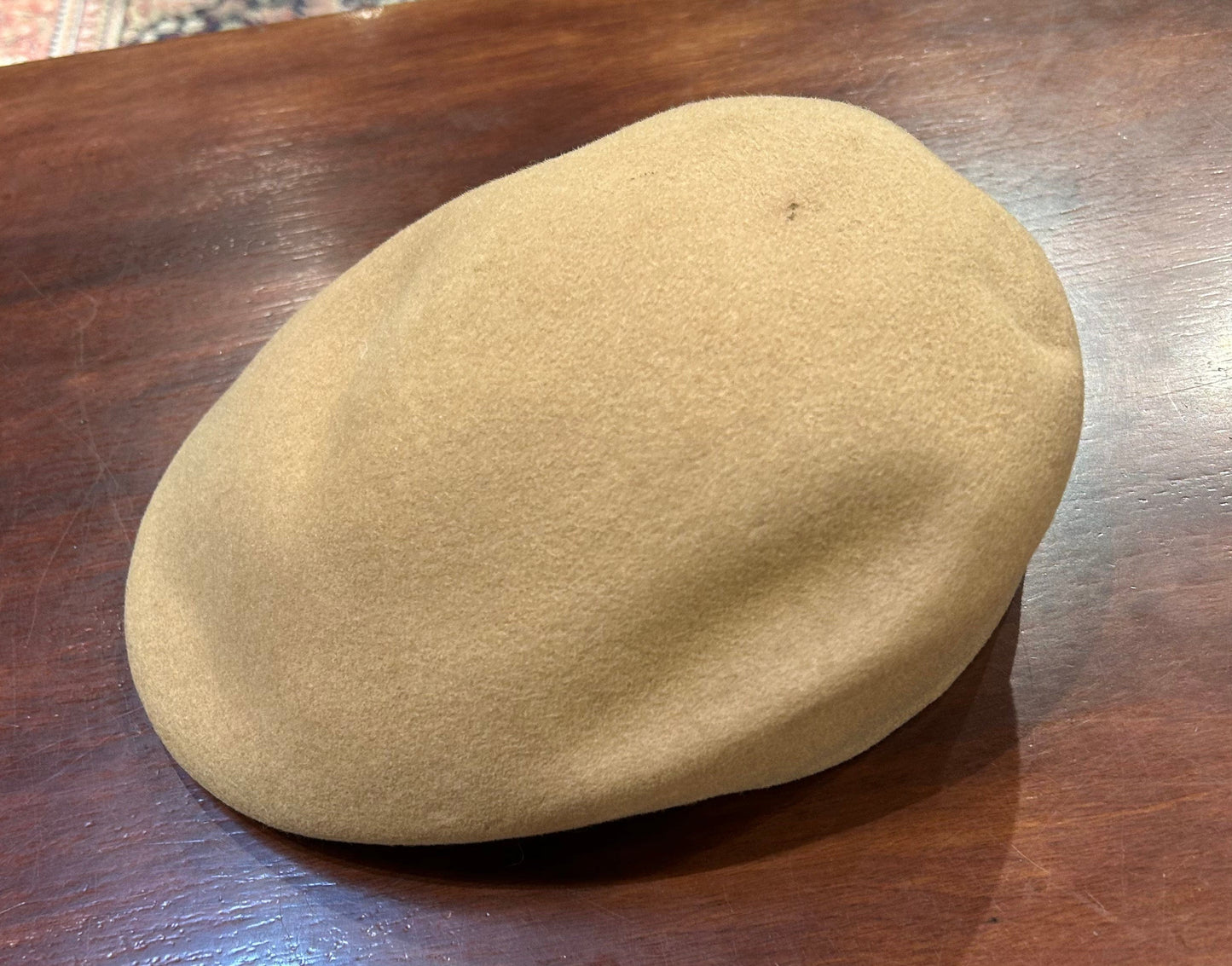 Tan Hat flat Cap, Brooks Stetson, 100% Wool