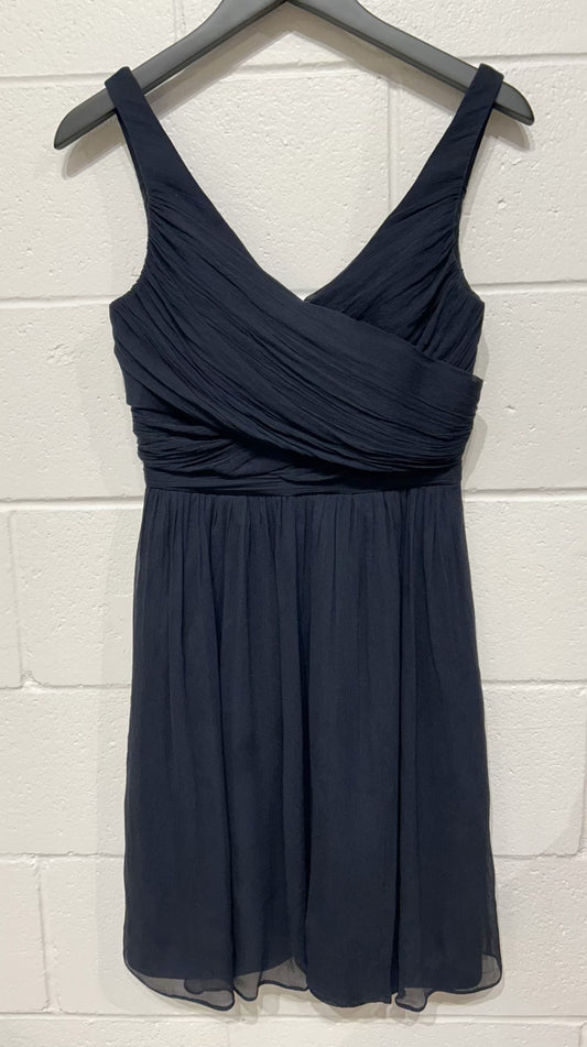 Women's Dress 6 Navy Silk, J Crew