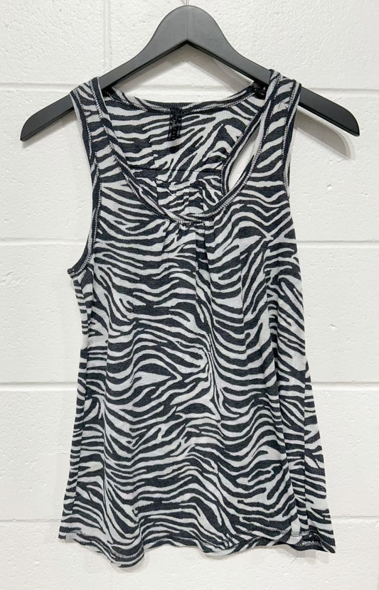 Women's S Tank Top Sleeveless, Zebra, Everly